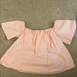 Express Pink Off-shoulder Top